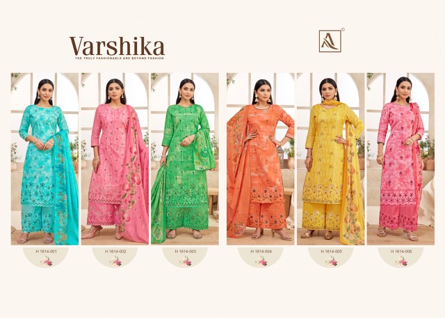 ALOK SUITS VARSHIKA COTTON EMBROIDERY SUITS