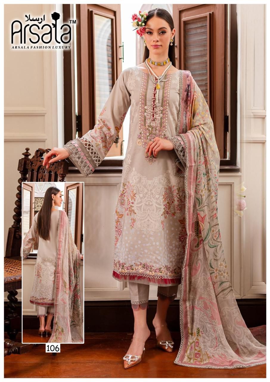 ARSALA AMIRA LAWN COTTON KARACHI SUITS CATALOG