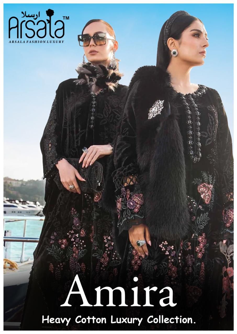 ARSALA AMIRA LAWN COTTON KARACHI SUITS CATALOG