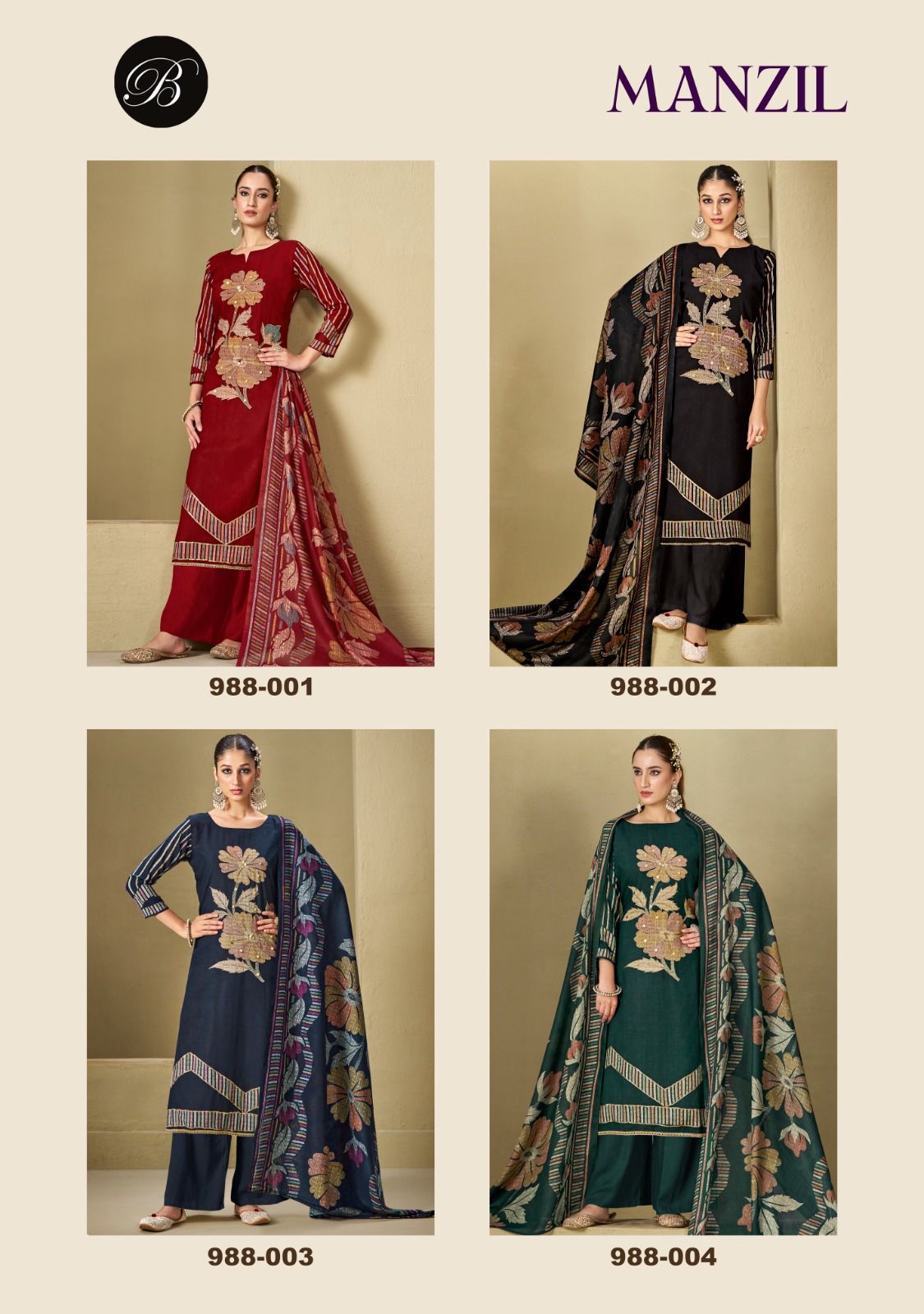 BELLIZA DESIGNER MANZIL PURE VISCOSE SALWAR KAMEEZ