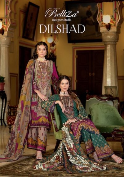 BELLIZA DESIGNER STUDIO DILSHAD SALWAR SUITS CATALOG