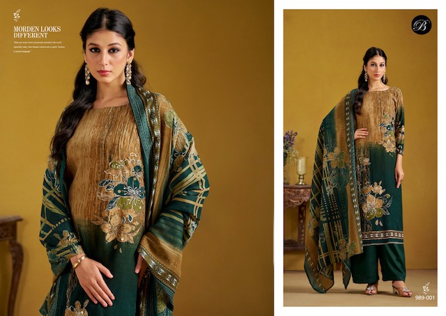 BELLIZA DESIGNER STUDIO LAMHE PURE VISCOSE REYON SUITS