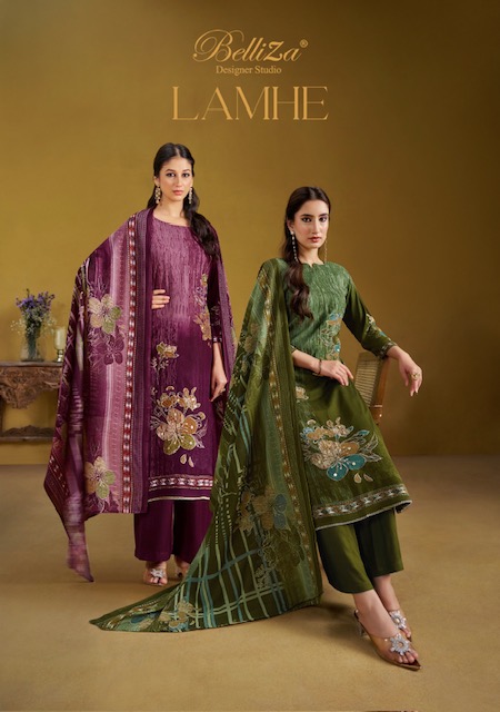 BELLIZA DESIGNER STUDIO LAMHE PURE VISCOSE REYON SUITS