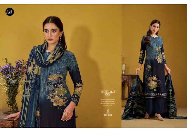 BELLIZA DESIGNER STUDIO LAMHE PURE VISCOSE REYON SUITS