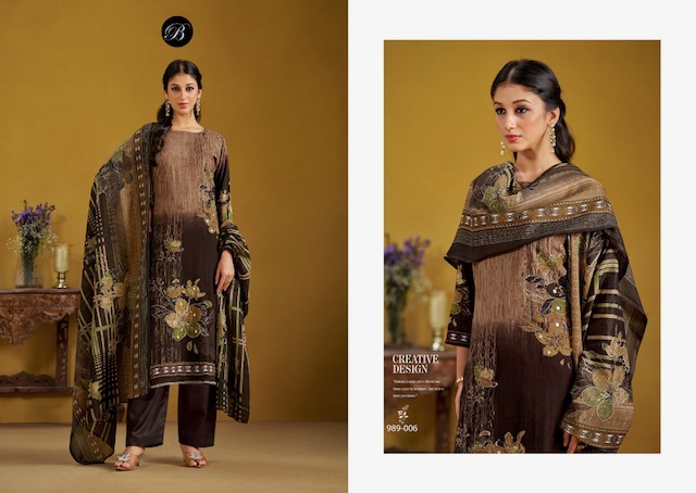 BELLIZA DESIGNER STUDIO LAMHE PURE VISCOSE REYON SUITS