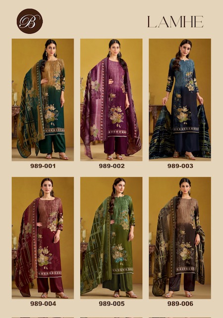 BELLIZA DESIGNER STUDIO LAMHE PURE VISCOSE REYON SUITS