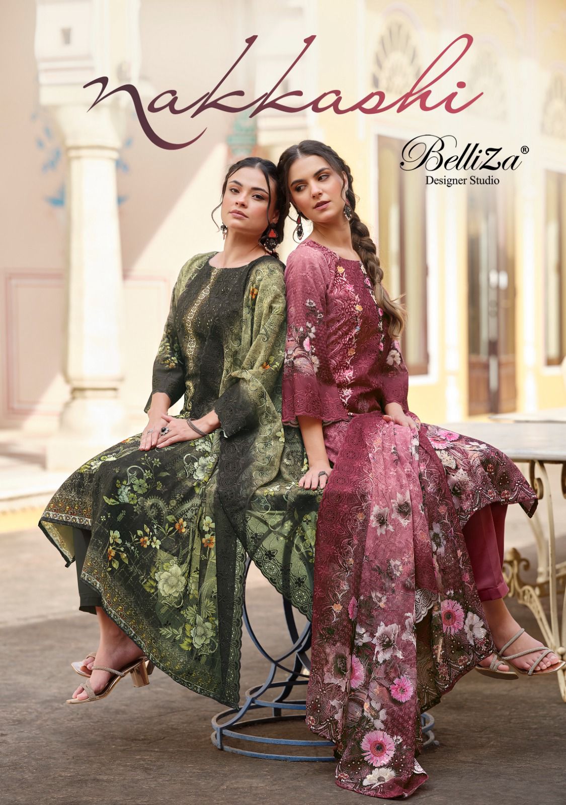 BELLIZA DESIGNER STUDIO NAKKASHI PURE COTTON SUITS