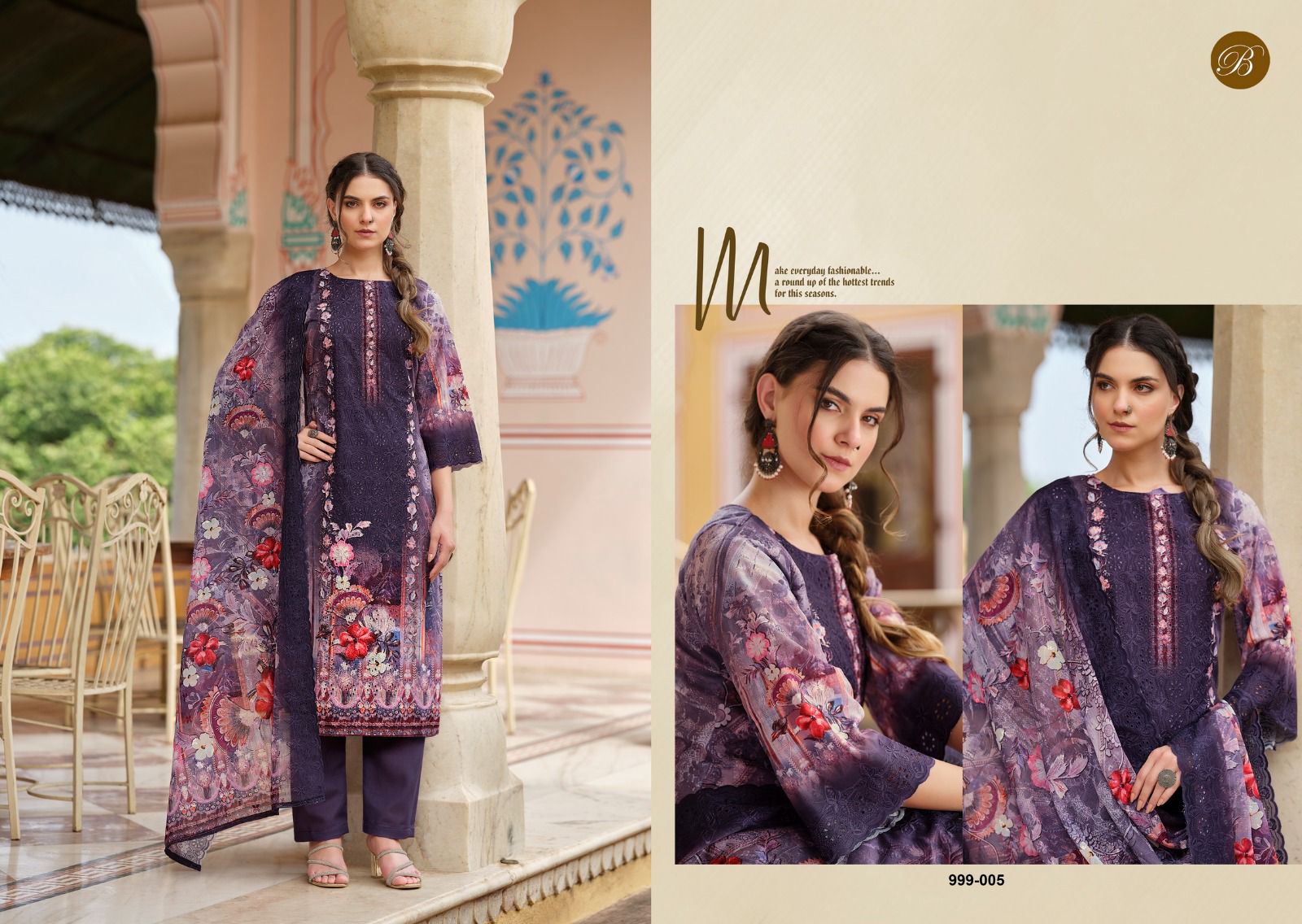 BELLIZA DESIGNER STUDIO NAKKASHI PURE COTTON SUITS