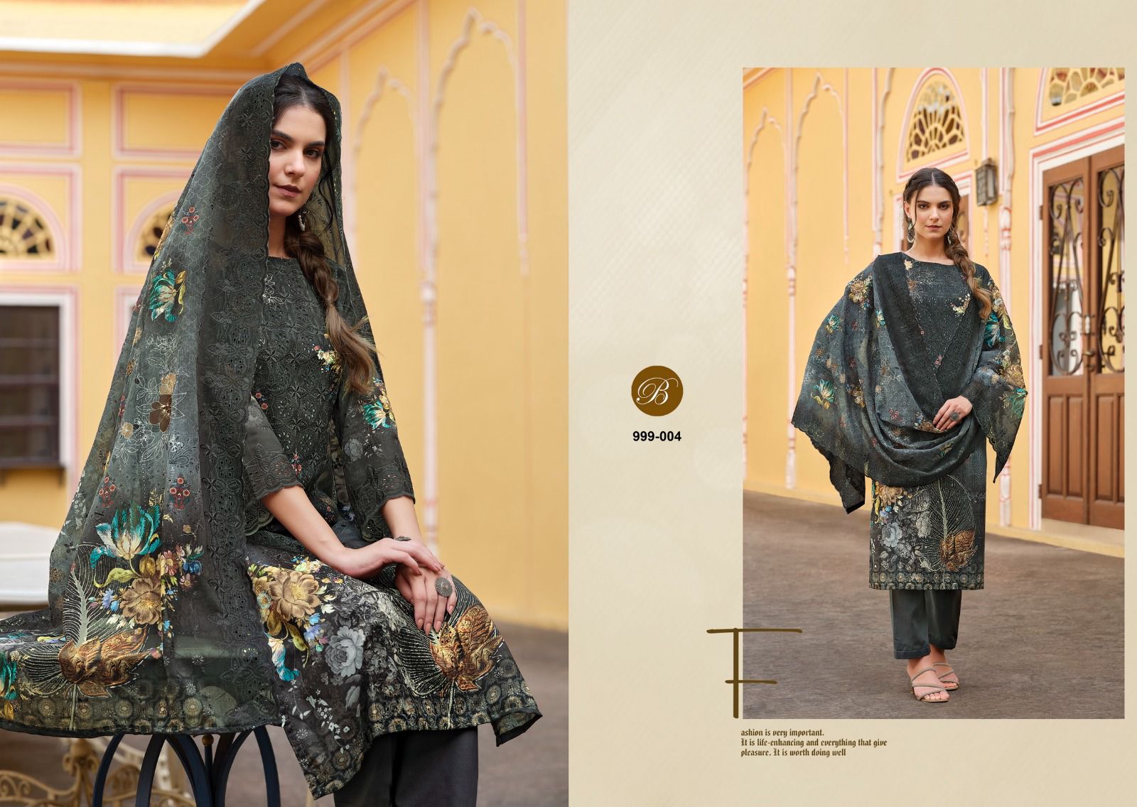 BELLIZA DESIGNER STUDIO NAKKASHI PURE COTTON SUITS