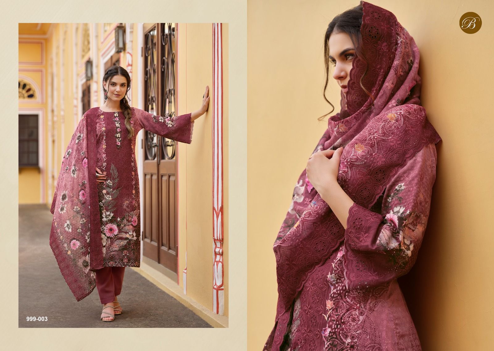 BELLIZA DESIGNER STUDIO NAKKASHI PURE COTTON SUITS