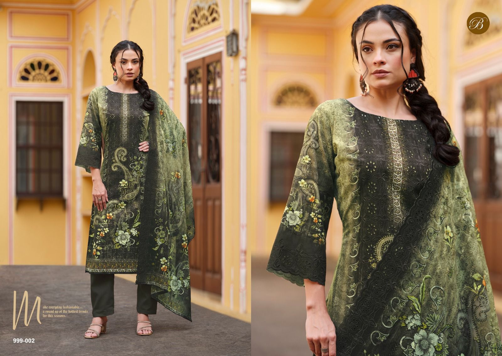 BELLIZA DESIGNER STUDIO NAKKASHI PURE COTTON SUITS