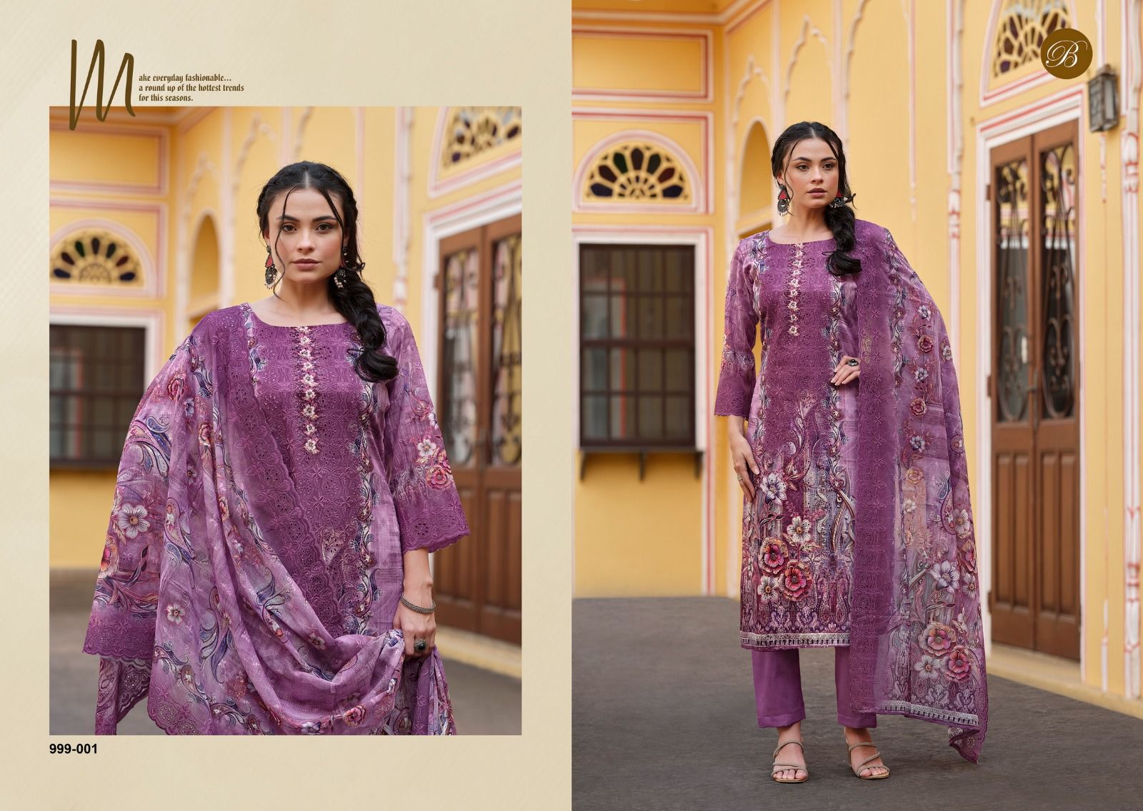 BELLIZA DESIGNER STUDIO NAKKASHI PURE COTTON SUITS