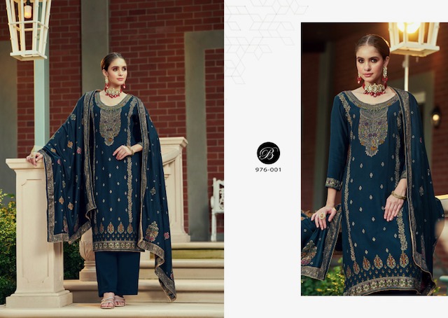 BELLIZA DESIGNER STUDIO NAZAKAT PURE PASHMINA WOOLLEN SUITS