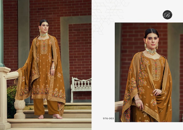 BELLIZA DESIGNER STUDIO NAZAKAT PURE PASHMINA WOOLLEN SUITS