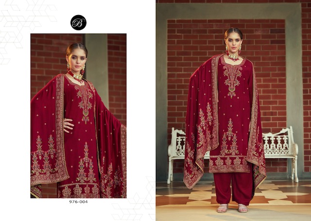 BELLIZA DESIGNER STUDIO NAZAKAT PURE PASHMINA WOOLLEN SUITS