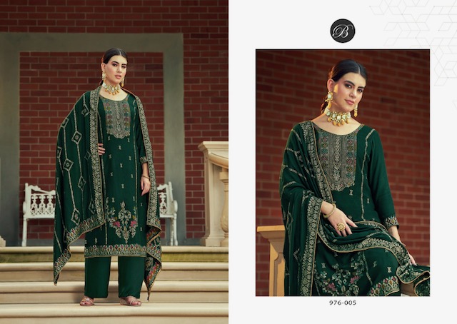 BELLIZA DESIGNER STUDIO NAZAKAT PURE PASHMINA WOOLLEN SUITS