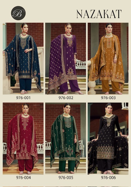 BELLIZA DESIGNER STUDIO NAZAKAT PURE PASHMINA WOOLLEN SUITS