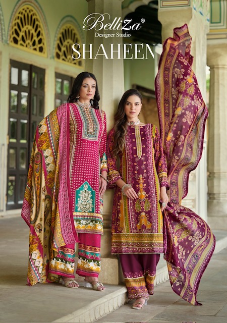 BELLIZA DESIGNER STUDIO SHAHEEN SUITS LATEST CATALOGUE