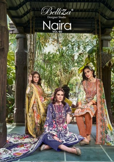 BELLIZA NAIRA VOL 80 PURE COTTON SUITS CATALOG