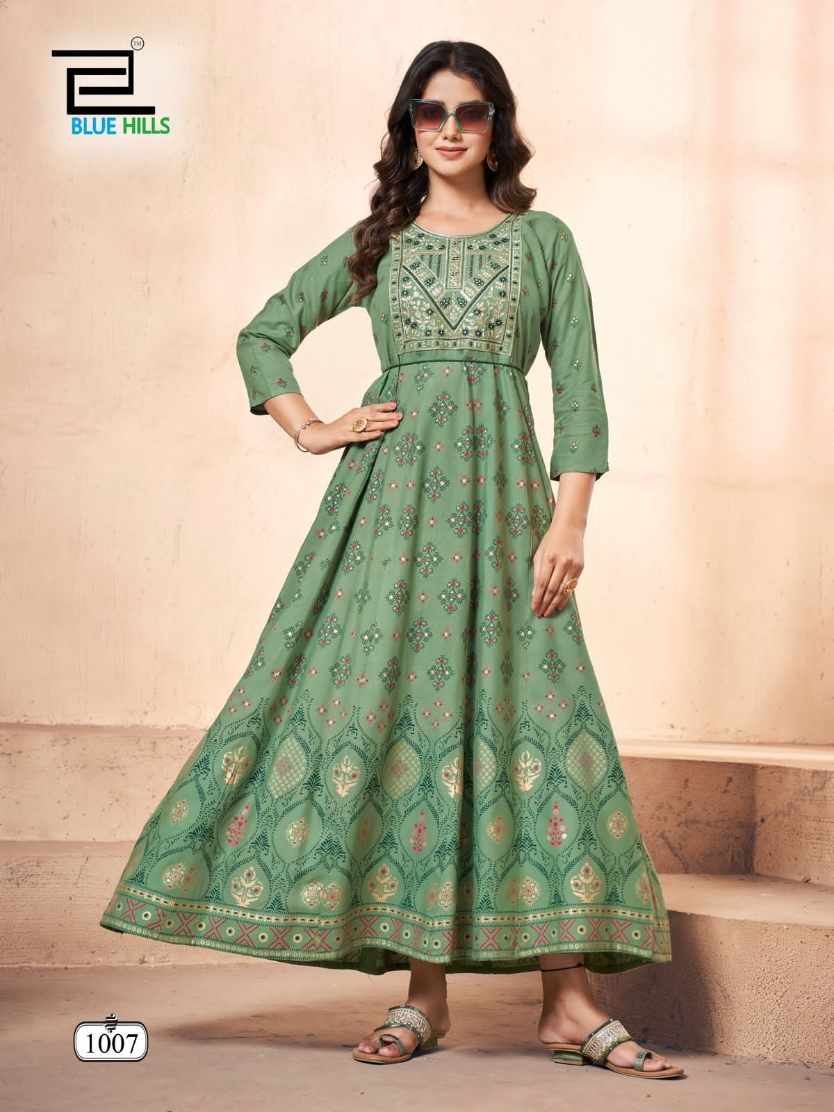 BLUE HILLS FESTIVAL PRO MAX ANARKALI GOWN WHOLESALE