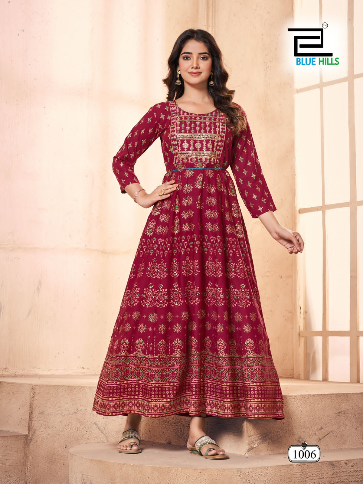 BLUE HILLS FESTIVAL PRO MAX ANARKALI GOWN WHOLESALE