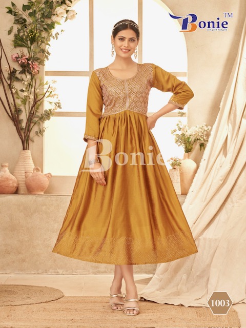 BONIE JIVIKA FANCY GHERA KURTI MANUFACTURER