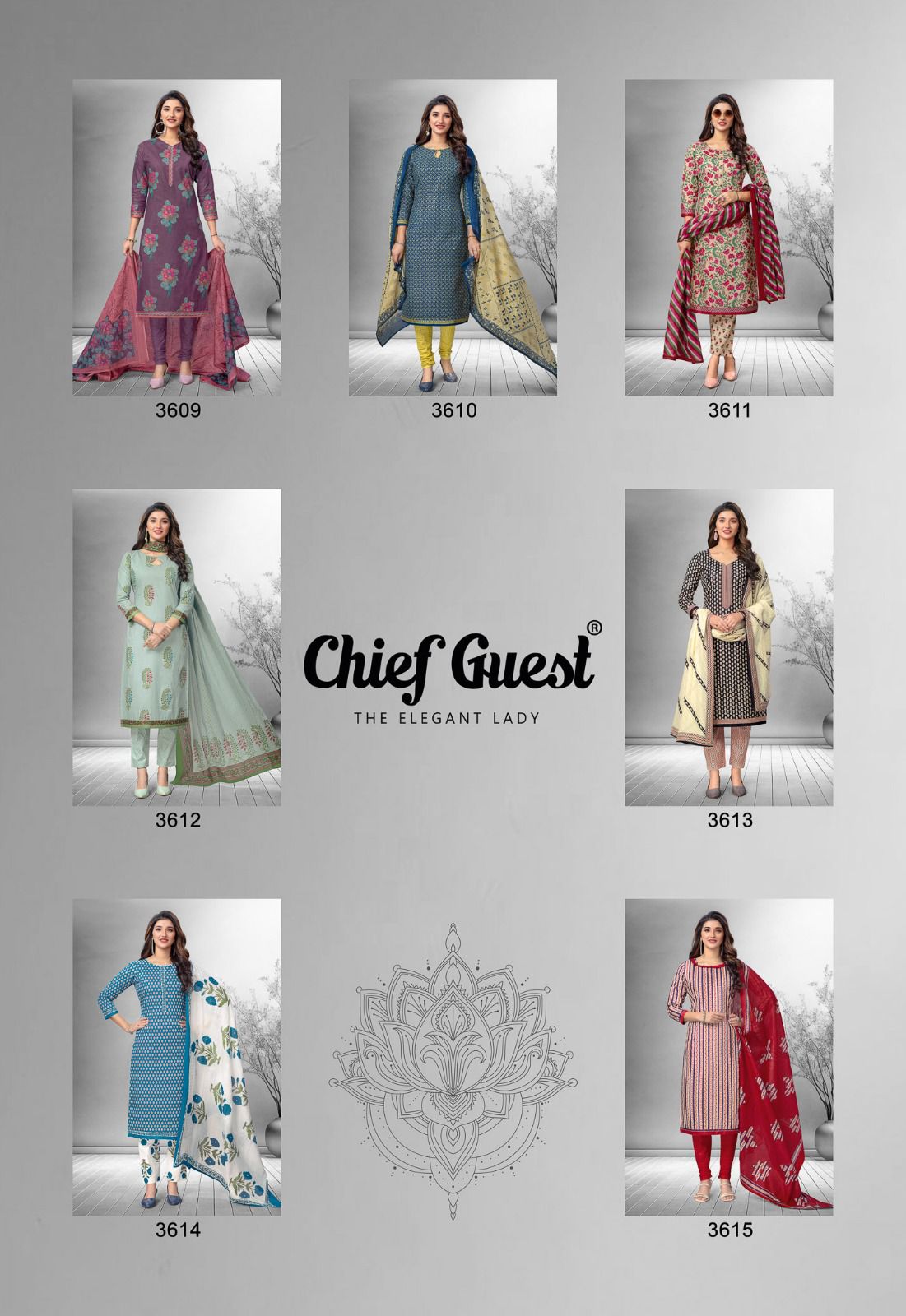 DEEPTEX PRINTS CHIEF GUEST VOL 36 COTTON PRINTED SUITS