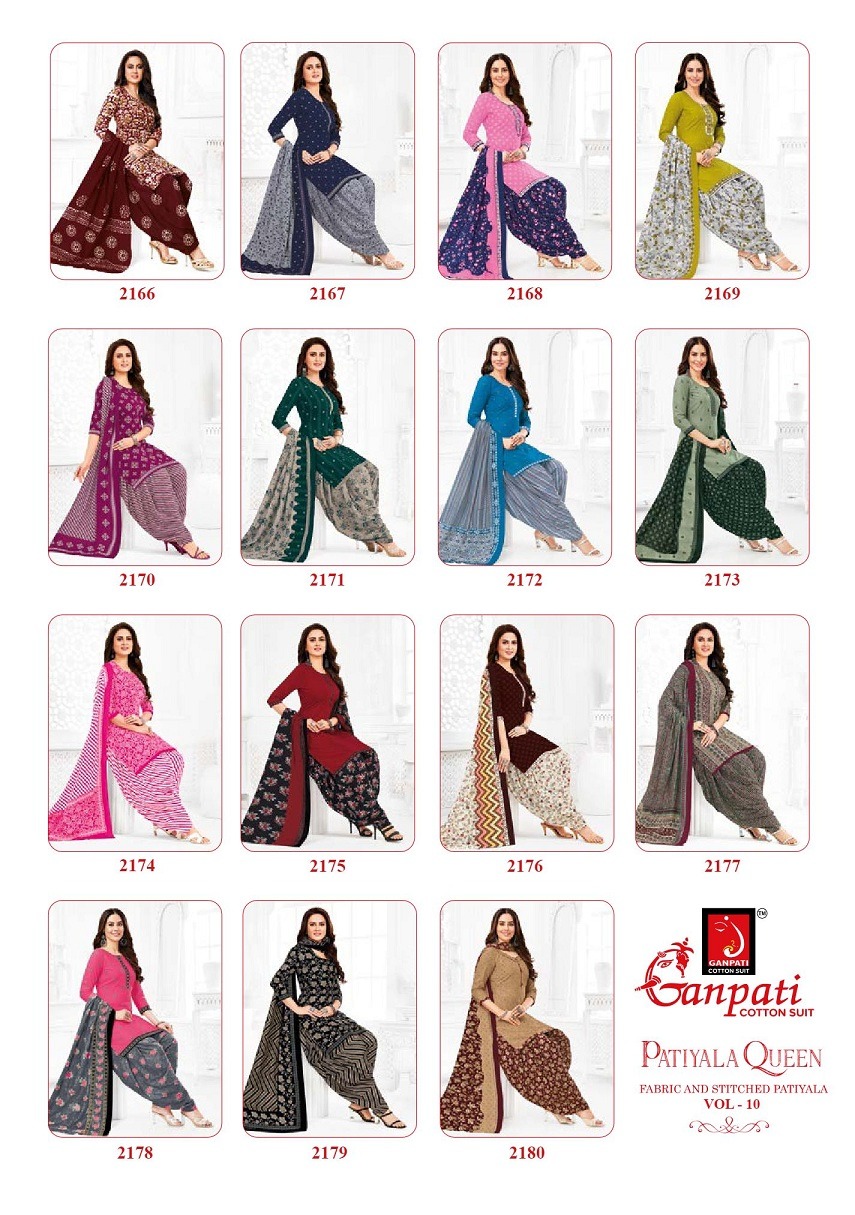 GANPATI PATIYALA QUEEN VOL 10 READYMADE PATIYALA SUITS