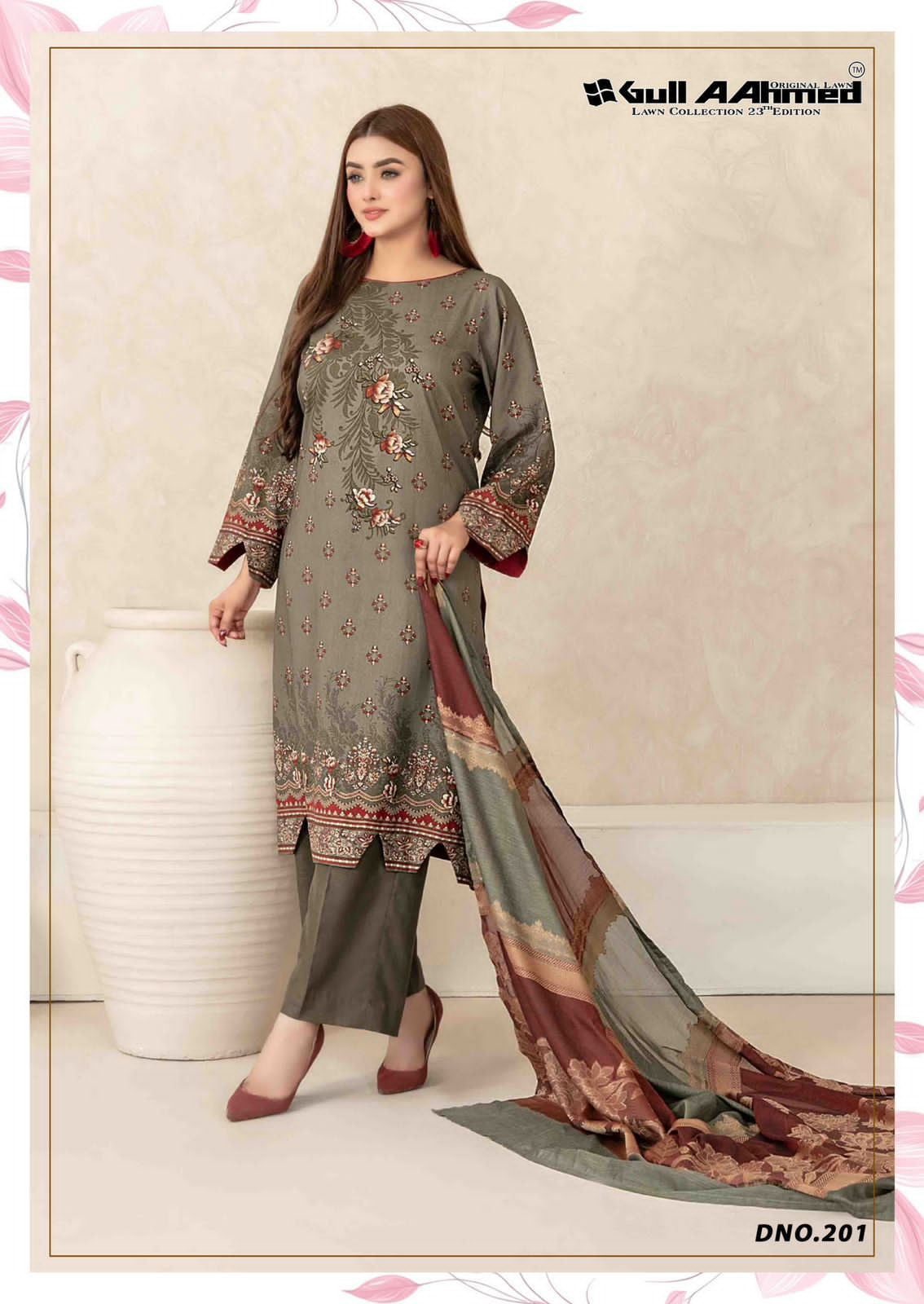 GULL AAHMED VOL 23 LAWN COLLETION SUITS WHOLESALE