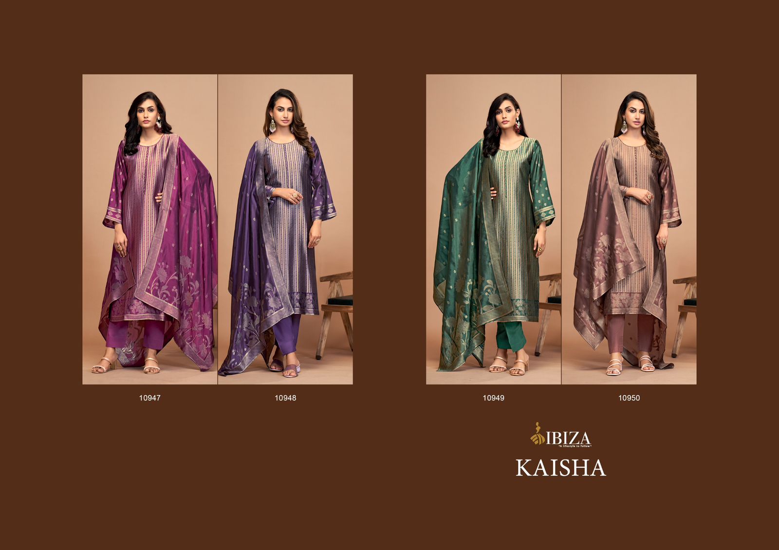 IBIZA KAISHA PURE BANGLORY SILK SUITS WHOLESALER IN SURAT