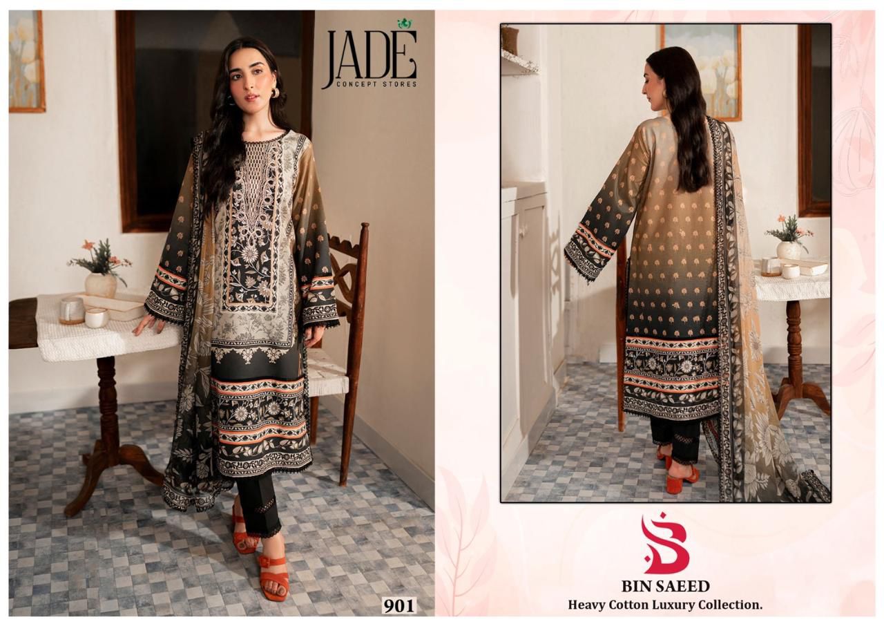 JADE BIN SAEED VOL 9 COTTON KARACHI SUITS SUPPLIER