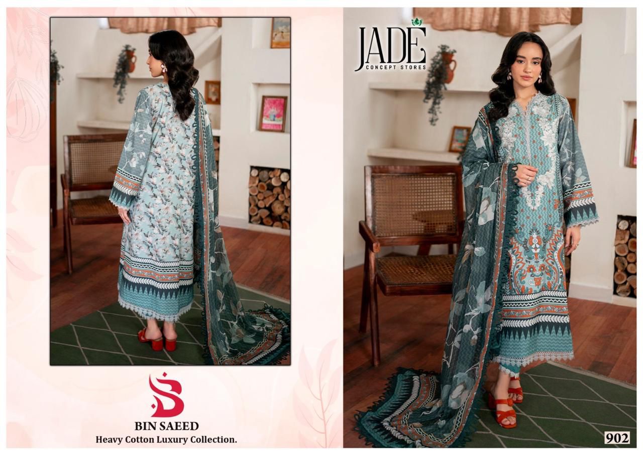 JADE BIN SAEED VOL 9 COTTON KARACHI SUITS SUPPLIER