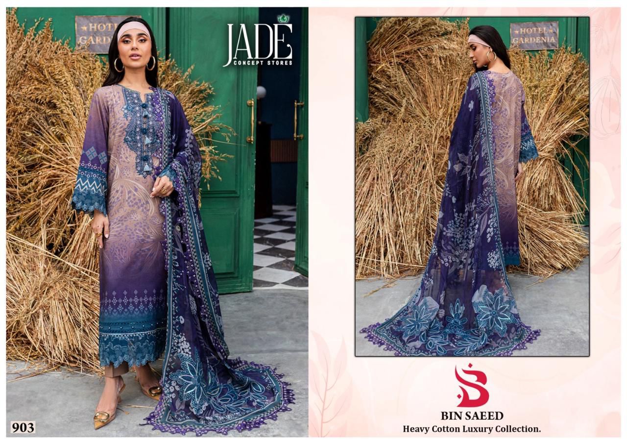 JADE BIN SAEED VOL 9 COTTON KARACHI SUITS SUPPLIER