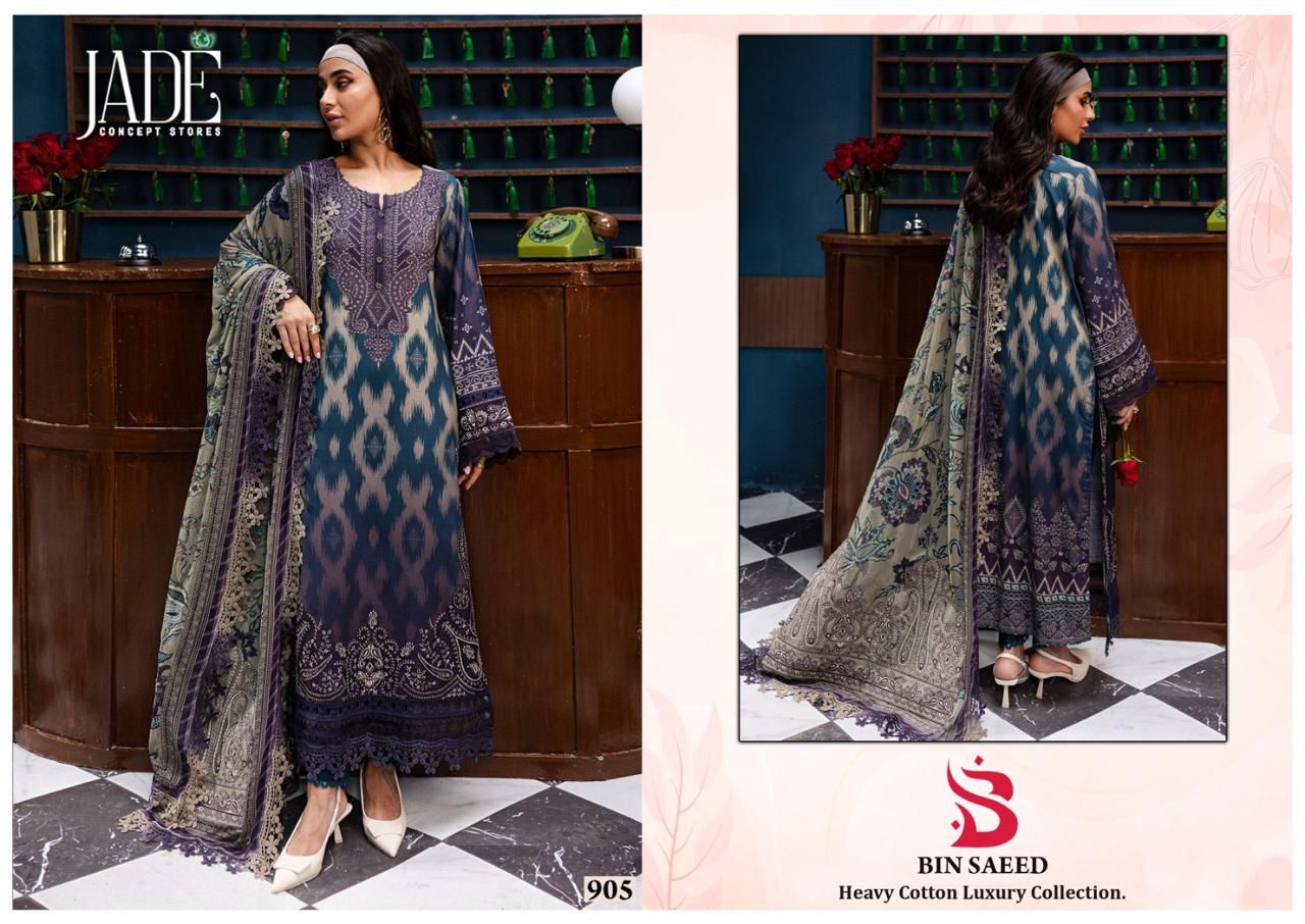 JADE BIN SAEED VOL 9 COTTON KARACHI SUITS SUPPLIER