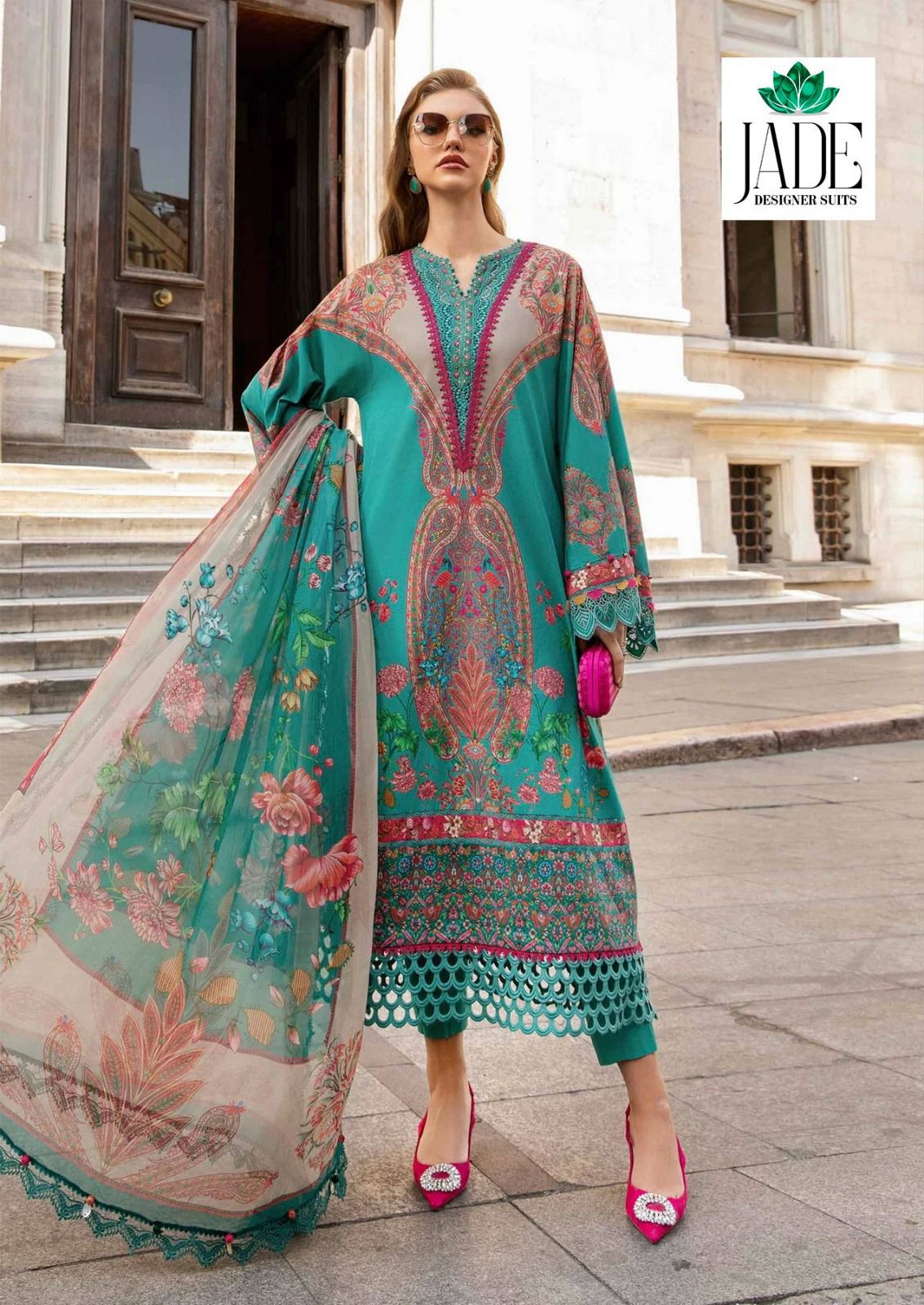 JADE CRIMSONS VOL 11 PURE LAWN KARACHI SUITS