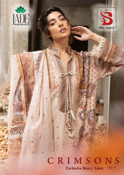 JADE CRIMSONS VOL 11 PURE LAWN KARACHI SUITS