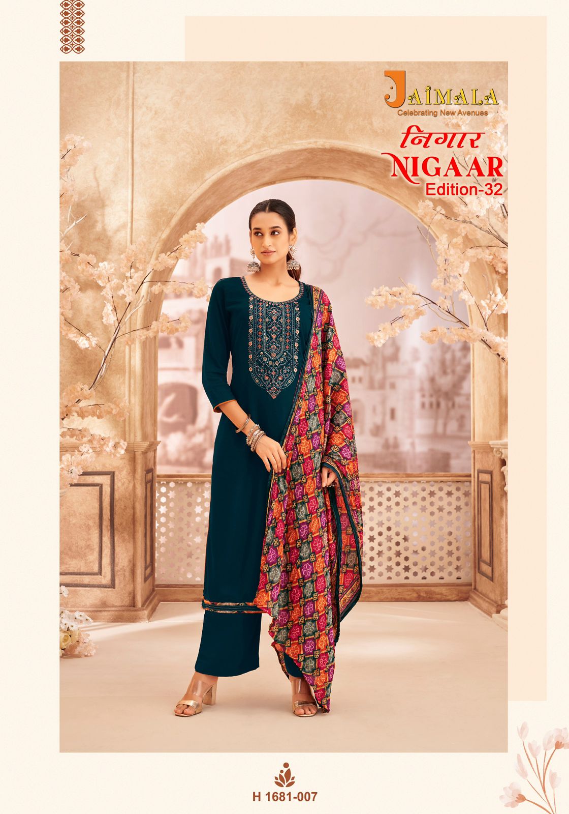 JAIMALA NIGAAR EDITION 32 PURE RAYON SUITS WHOLESALE