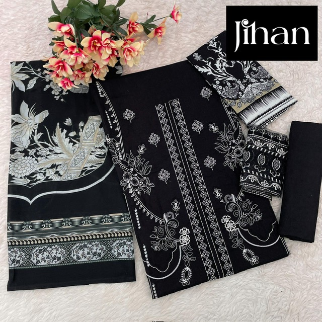 JIHAN 3431, 3432, 3433 CHEVRON LUXURY LAWN COLLECTION