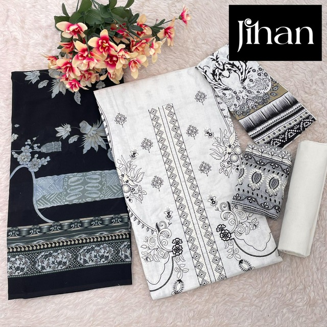 JIHAN 3431, 3432, 3433 CHEVRON LUXURY LAWN COLLECTION