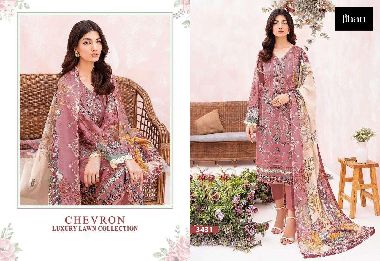 JIHAN 3431, 3432, 3433 CHEVRON LUXURY LAWN COLLECTION