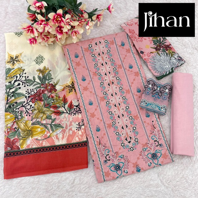 JIHAN 3431, 3432, 3433 CHEVRON LUXURY LAWN COLLECTION