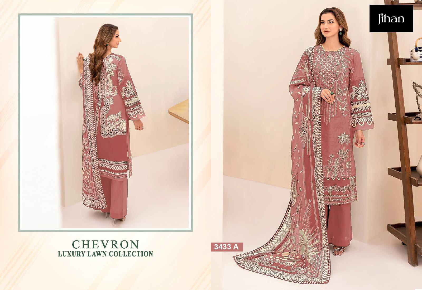 JIHAN 3431, 3432, 3433 CHEVRON LUXURY LAWN COLLECTION