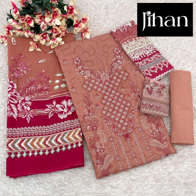 JIHAN 3431, 3432, 3433 CHEVRON LUXURY LAWN COLLECTION