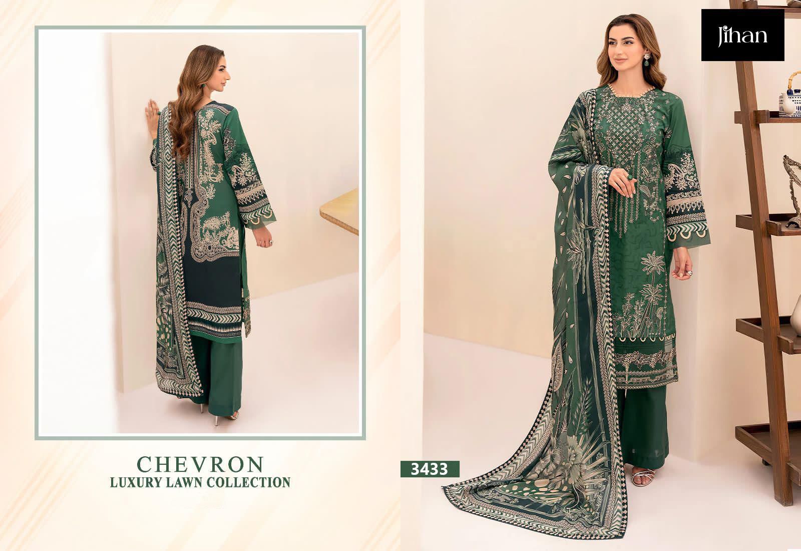 JIHAN 3431, 3432, 3433 CHEVRON LUXURY LAWN COLLECTION