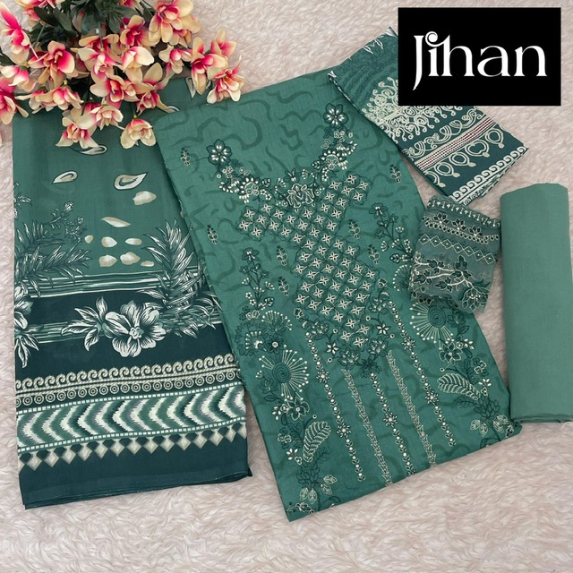 JIHAN 3431, 3432, 3433 CHEVRON LUXURY LAWN COLLECTION