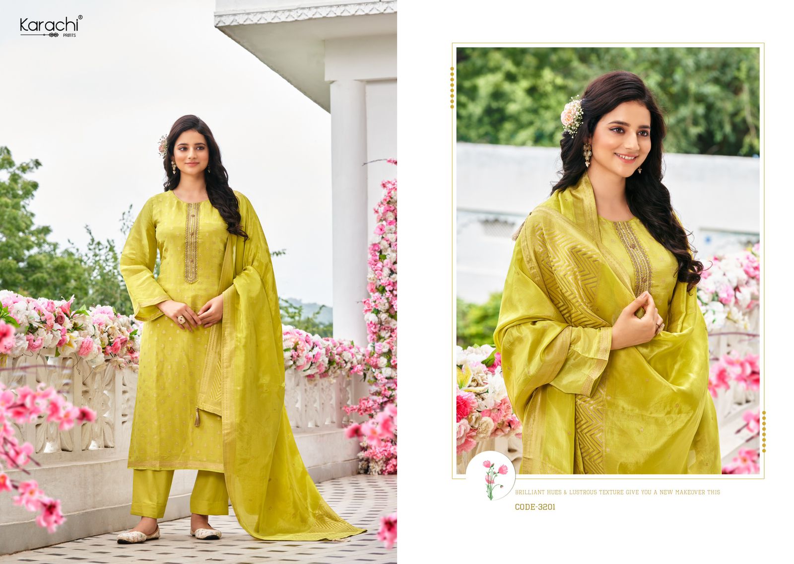 KESAR KARACHI BAHAAR PURE KANJIVARAM SALWAR SUITS