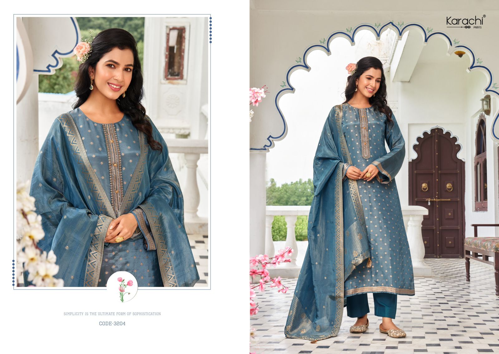 KESAR KARACHI BAHAAR PURE KANJIVARAM SALWAR SUITS