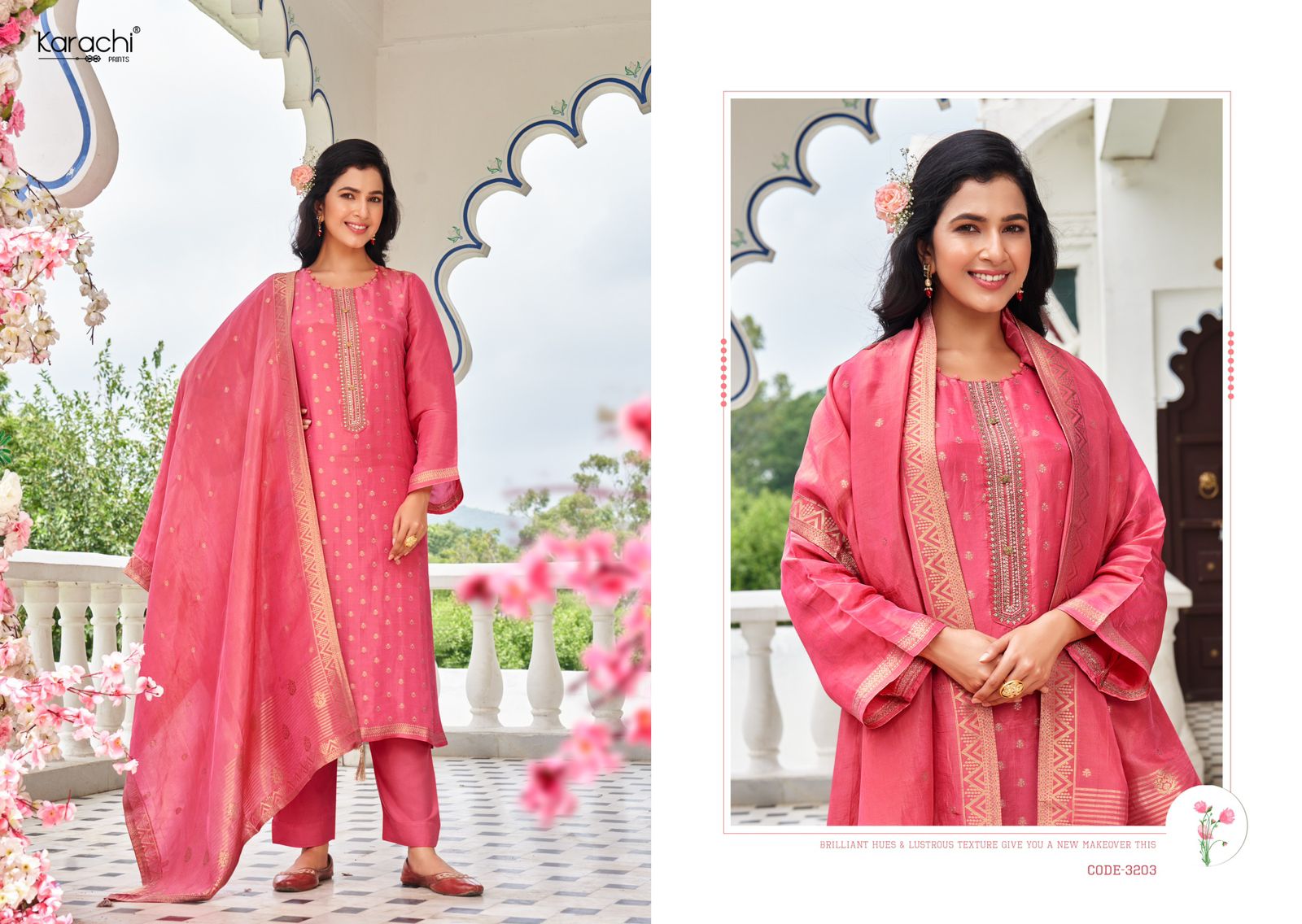 KESAR KARACHI BAHAAR PURE KANJIVARAM SALWAR SUITS