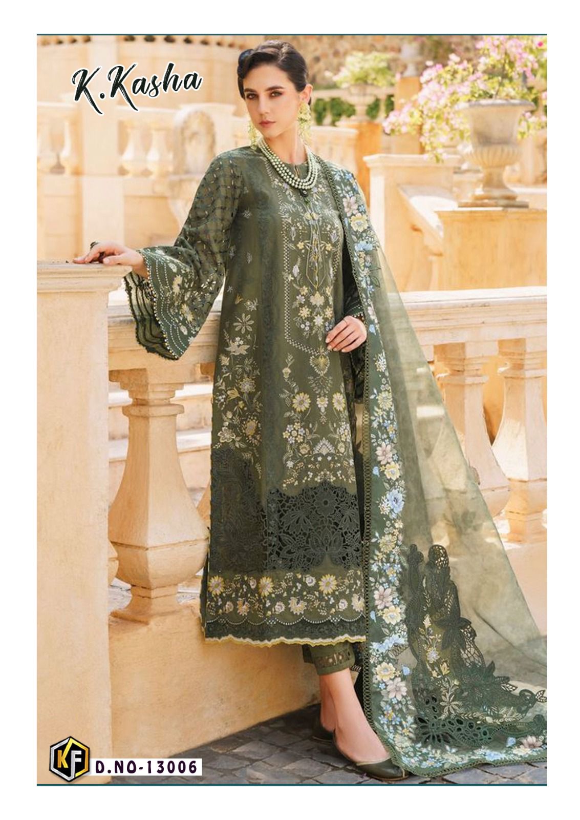 KEVAL FAB K KASHA VOL 13 COTTON KARACHI SUITS