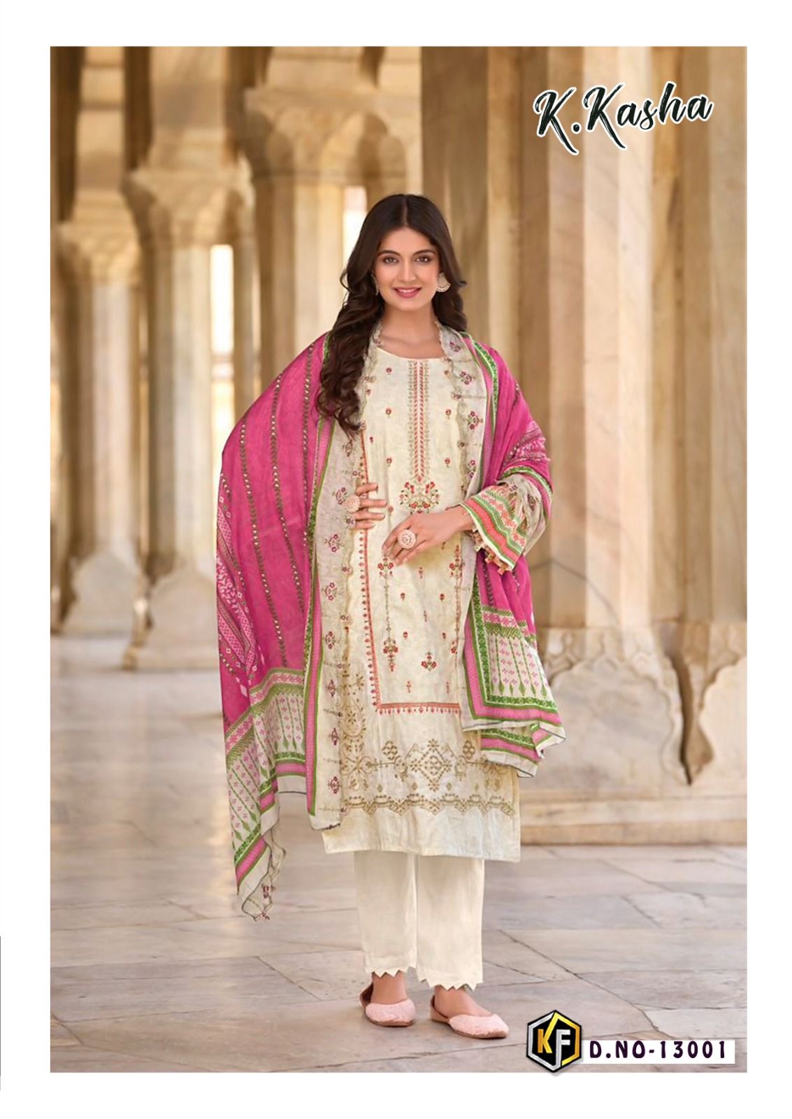 KEVAL FAB K KASHA VOL 13 COTTON KARACHI SUITS